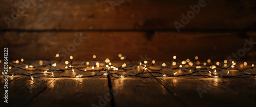 Glowing festive lights eleg...