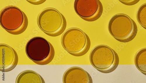 Cosmetic oil samples in mul...