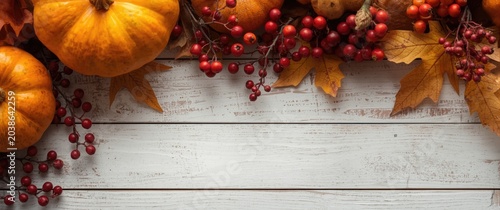 Decorative autumn setting i...