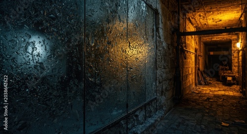 HDR processed glass wall te...