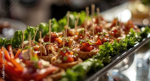 Festive gourmet appetizers ...