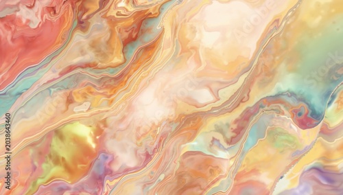 Fluid rainbow color distort...