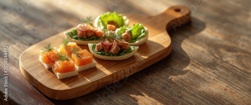 Flavorful finger food arran...