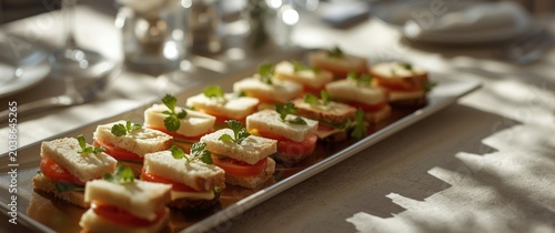 Delectable mini sandwich pi...