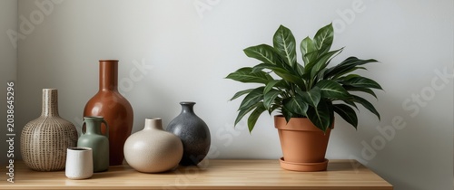 Decorative table featuring ...