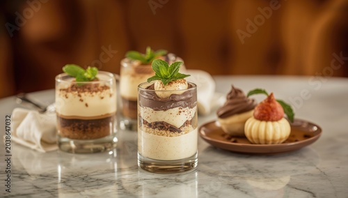 Elegant Italian desserts fe...