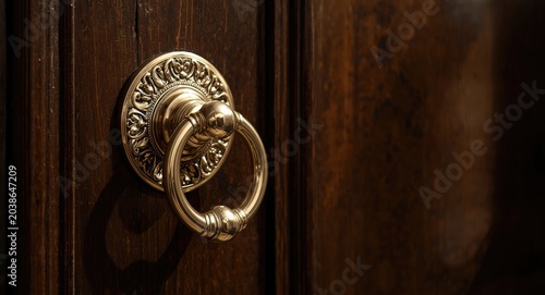 Elegant brass door knocker ...