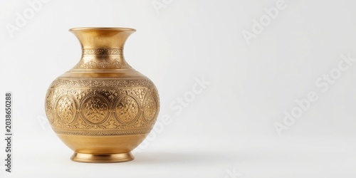 Golden antique style vase w...