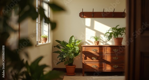 Hallway interior with indoo...