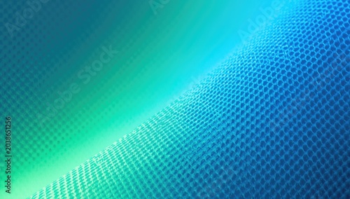 Dynamic neon green and blue...