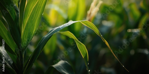 Detailed shot of lush corn ...