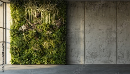 Concrete wall featuring ver...