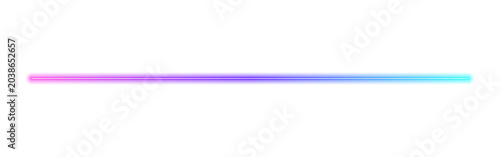 Vibrant rainbow neon line beam for futuristic tech digital design PNG