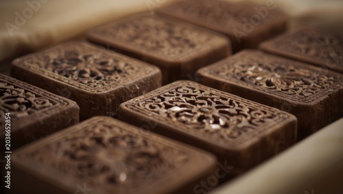 Decorative wooden blocks us...