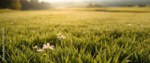 Colorful summer landscape w...