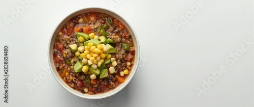 Colorful quinoa vegetable s...