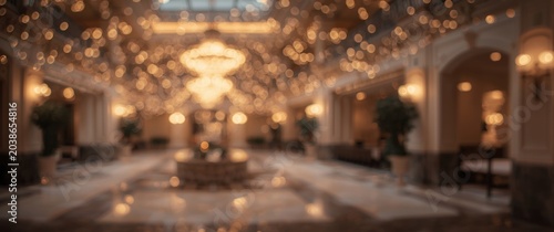 Glowing bokeh lights in an ...