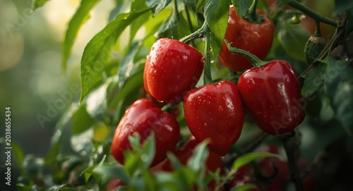 Freshly harvested spicy red...