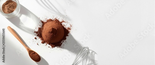 Cocoa powder mound position...