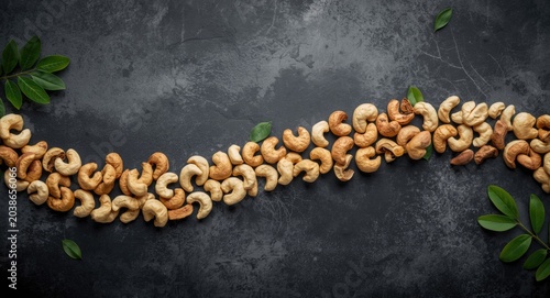 Fresh organic cashew nuts a...