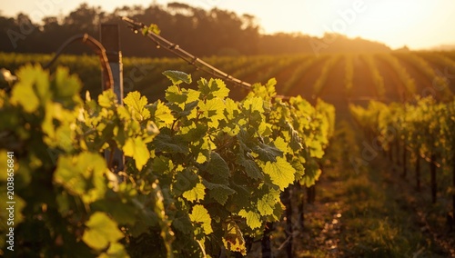 Fruitful vineyard terrain g...