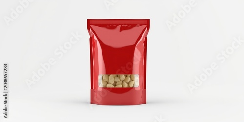 Food packaging mockup showi...