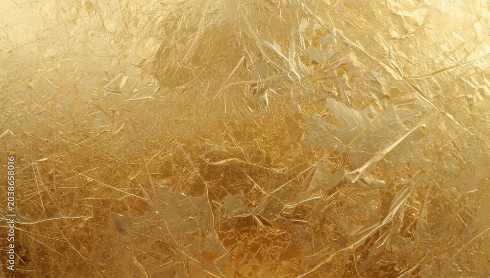 Fototapeta premium Golden foil textured cement with vintage metallic effect for abstract design use