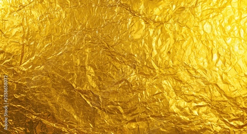 Golden crinkled texture bac...