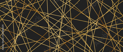 Fotografie Straight random chaotic geometric lines form striking abstract vector pattern with irregular angles chaotic arrangement create bold monochrome texture creative contemporary illustration background