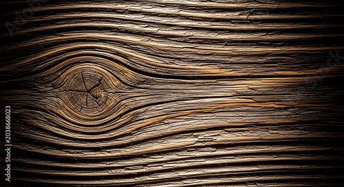 Rustic Weathered Wood Grain Texture with Natural Knot Pattern Aged Brown Timber Surface Background for Organic Interior Design and Craftwork