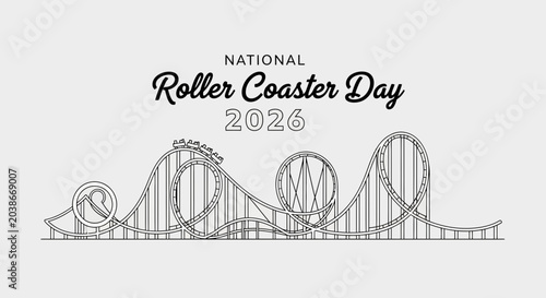 Photos National Roller Coaster Day 2026 Celebration Graphic