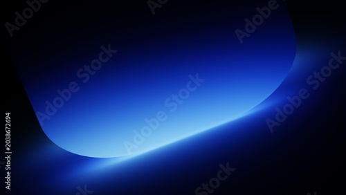 Foto Gradient geometric background with sweeping beam and curved edge