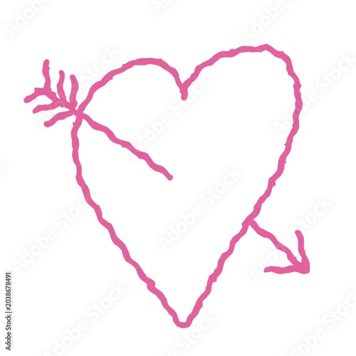 Abstract love scribble animation graphic 