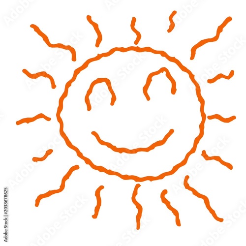 Sun line animation graphic