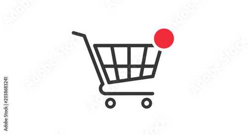 Shopping Cart Icon Online Store.
