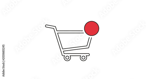 Shopping Cart Icon Online Store.