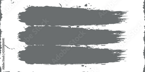 Foto Vector grunge frame featuring a black ink splat with a torn paper texture, rough