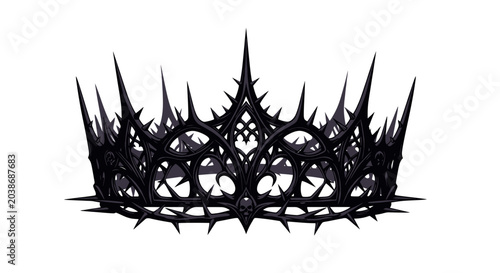 Bild auf Leinwand Dark Gothic Crown