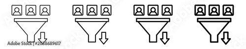 Tableau sur toile Lead Generation Icon Set Different Style Collection