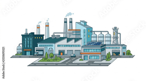 Canvastavla Industrial Factory Complex Buildings.