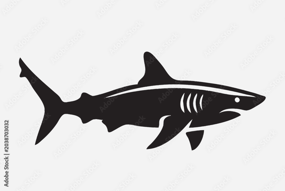Obraz premium shark vector illustration
