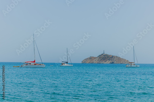 Foto Paisaje de la bahía de Santa marta, Colombia