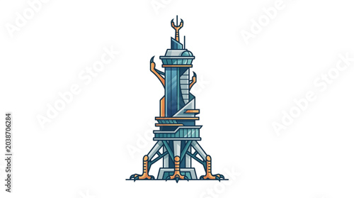 Photos Industrial Metal Tower Structure.