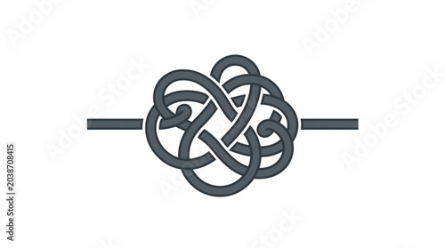 Konstfotografi Intricate Celtic Knot Design Symbolizing Eternity and Connection.