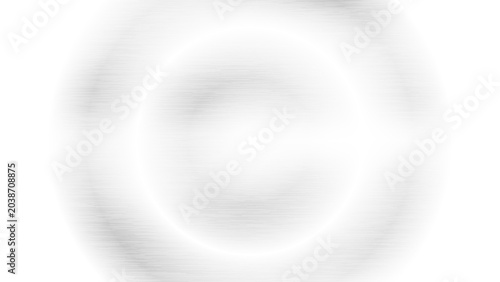 Foto White ceramic plate in silver tones with isolated, metal detail