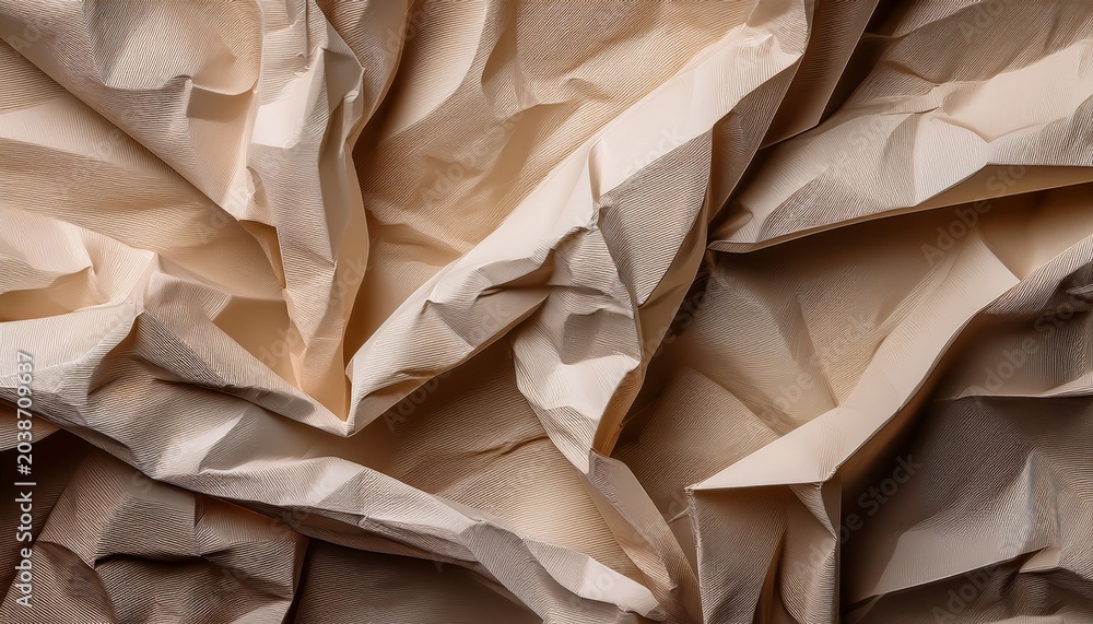 Obraz premium Close Up Of Crumpled Paper Texture