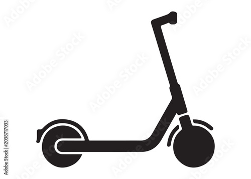 e scooter logo silhouette vector, electric scooter silhouette vector illustration, kick scooter silhouette vector logo, standing scooter logo vector silhouette on white background 