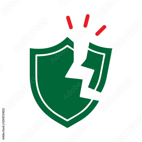 Broken Shield Icon
