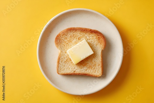 slice of bread with butter