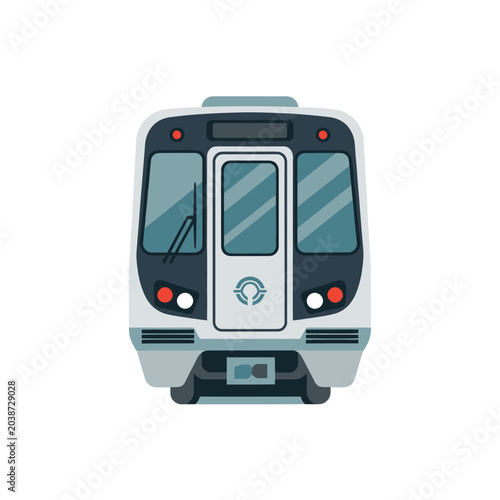 Fotografie Modern Tram Train Vehicle Transportation.